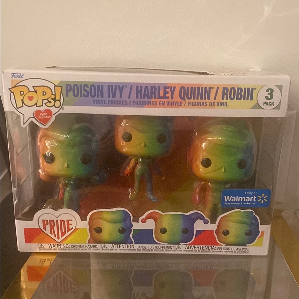 Funko Pride Poison Ivy, Harley Quinn, Robin 3-Pack